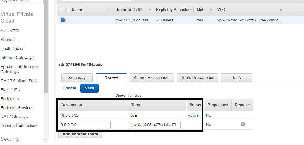 aws vpc step by step